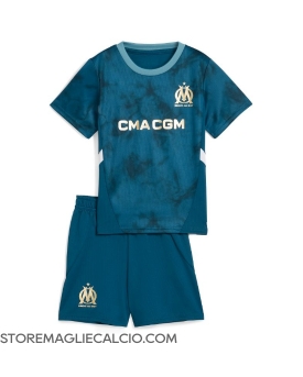 Olympique de Marseille Maglia Gara Trasferta Repliche 2024-25 Bambino Maniche Corte